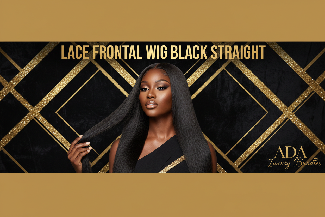 Lace Frontal Wig Black Straight